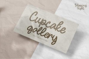 Alternative view of Blessing Night Font