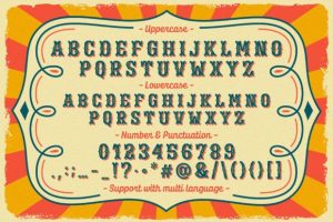 Alternative view of Boggle Royale Font