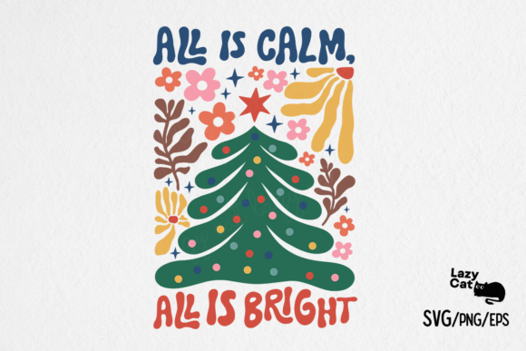 Boho Christmas Tree SVG PNG