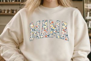 Alternative view of Boho Floral Mama Png, Mama Flower Mom
