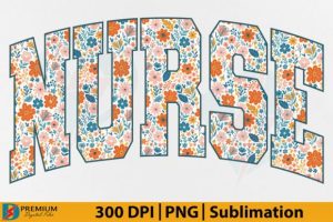 Boho Floral Nurse Png Retro Nurse Flower