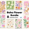 Boho Flower SVG Bundle