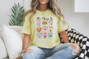 Alternative view of Boho Flowers Positive Affirmations PNG