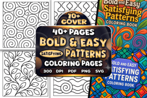 Bold Easy Satisfying Patterns Coloring