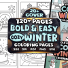 Bold and Easy Cozy Winter Coloring Pages