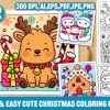 Bold-Easy Cute Christmas Coloring Pages
