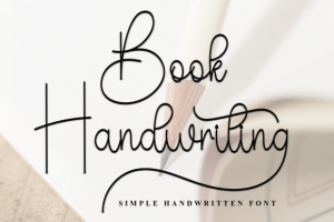 Book Handwriting Font