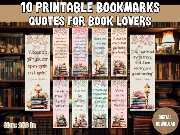 Book Lovers Bookmark Set