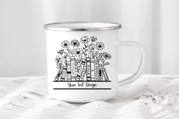 Books Lover SVG, Book with Flower SVG - Image 6