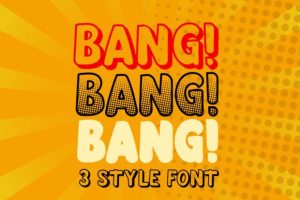 Alternative view of Booom Font