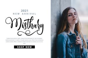 Alternative view of Bouchyl | Unique Handwriting Script Font Font