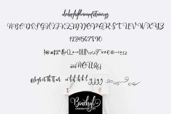 Bouchyl | Unique Handwriting Script Font Font - Image 5