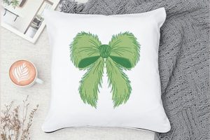 Alternative view of Green Bow Applique Embroidery