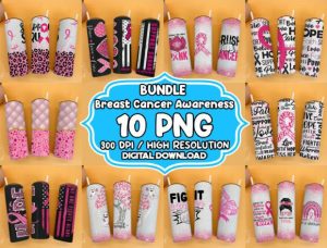 Breast Cancer Awareness 20oz Tumbler Png