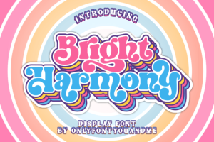Alternative view of Bright Harmony Font