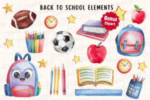 Alternative view of Bright Rainbow School Doodle Font