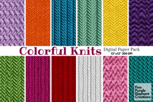 Bright Solid Colored Knit Fabric Texture