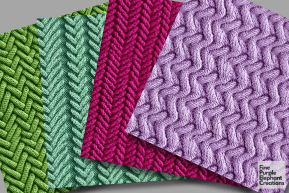 Bright Solid Colored Knit Fabric Texture - Image 2