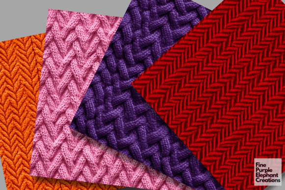 Bright Solid Colored Knit Fabric Texture - Image 3