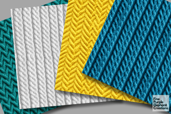 Bright Solid Colored Knit Fabric Texture - Image 4