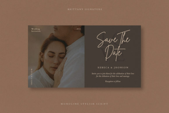 Brittany Signature Script Font - Image 5