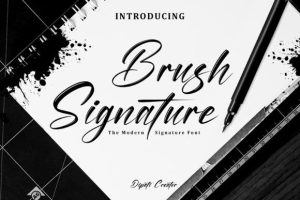 Brush Signature Font