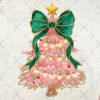 Brushstroke Coquette Christmas Tree PNG