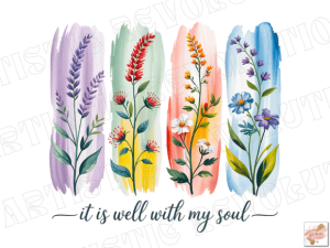 Brushstroke Floral Png Christian Flower