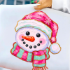 Brushstroke Snowman Png Christmas Png