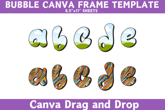 Bubble Canva Frame Template - Image 4