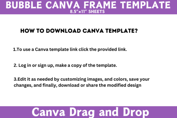 Bubble Canva Frame Template - Image 5