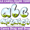 Bubble Canva Frame Template