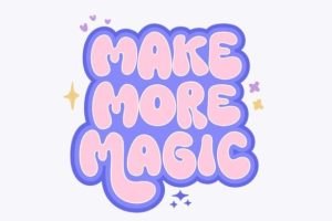 Alternative view of Bubble Mood Font