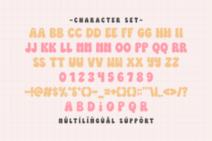 Alternative view of Bubble Vibes Font