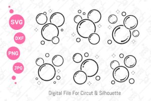 Bubble Svg |Soap Bubbles Svg | Svg Dxf