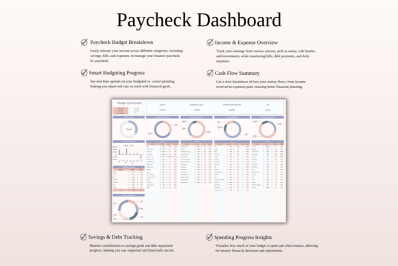 Budget by Paycheck Spreadsheet in Excel - Image 3