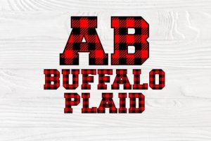 Alternative view of Buffalo Plaid Font