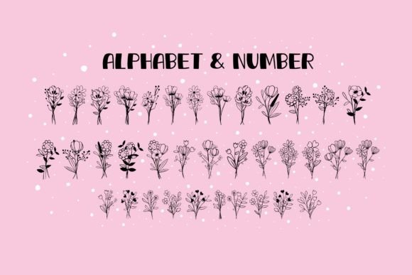 Bunch of Flowers Font - Image 2