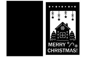 Alternative view of Bundle of Papercut Christmas Cards, Svg