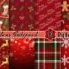 Burgundy Christmas Background
