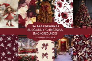 Burgundy Christmas Backgrounds