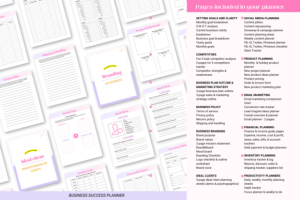 Alternative view of Business Planner Printable
