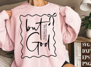 But God PNG SVG, Bible Verse Png, Jesus