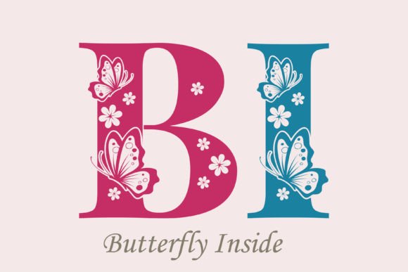Butterfly Inside Font