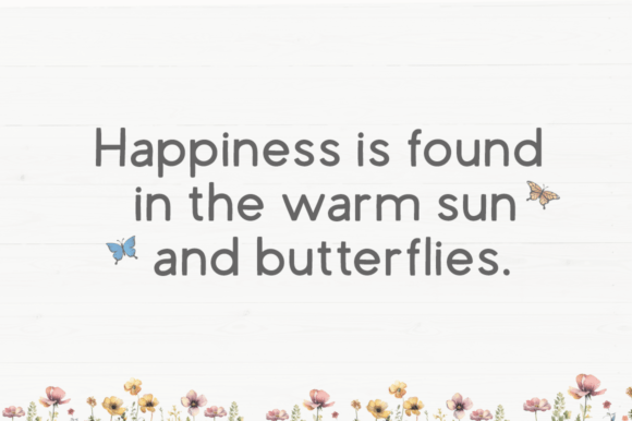 Butterfly Wildflower Font - Image 2