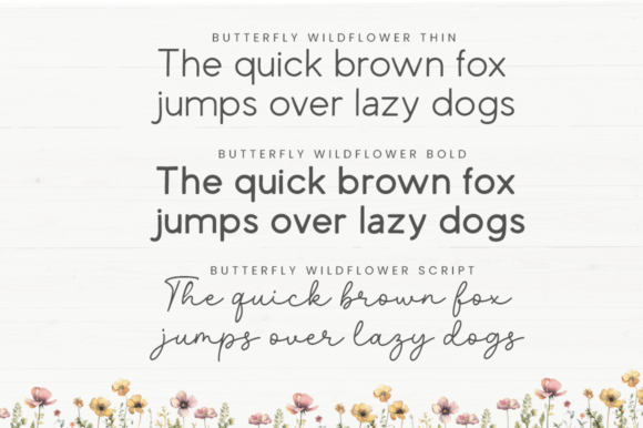 Butterfly Wildflower Font - Image 6