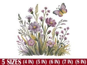 Butterfly and Flowers