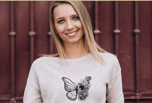 Butterfly with Flower - Image 3