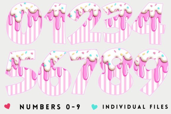 CANDY ALPHABET & NUMBERS PNG SET - Image 4
