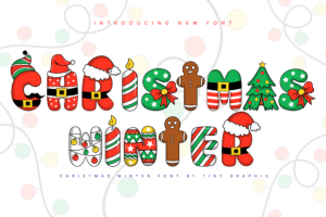 Alternative view of Christmas Winter Font